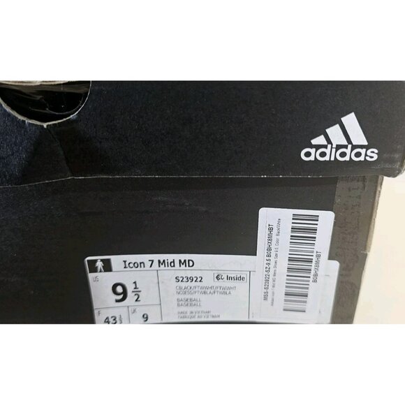 Adidas Icon 7 Mid TPU Men's Baseball Cleats Size 16 US New S23899 - Picture 3 of 16